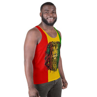 Rastafarian Lion Unisex Tank Top - Conscious Apparel Store