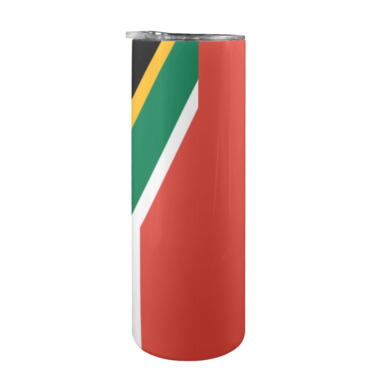 South Africa Flag 20oz Tall Skinny Tumbler with Lid and Straw - Conscious Apparel Store