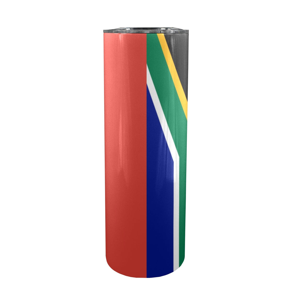 South Africa Flag 20oz Tall Skinny Tumbler with Lid and Straw - Conscious Apparel Store