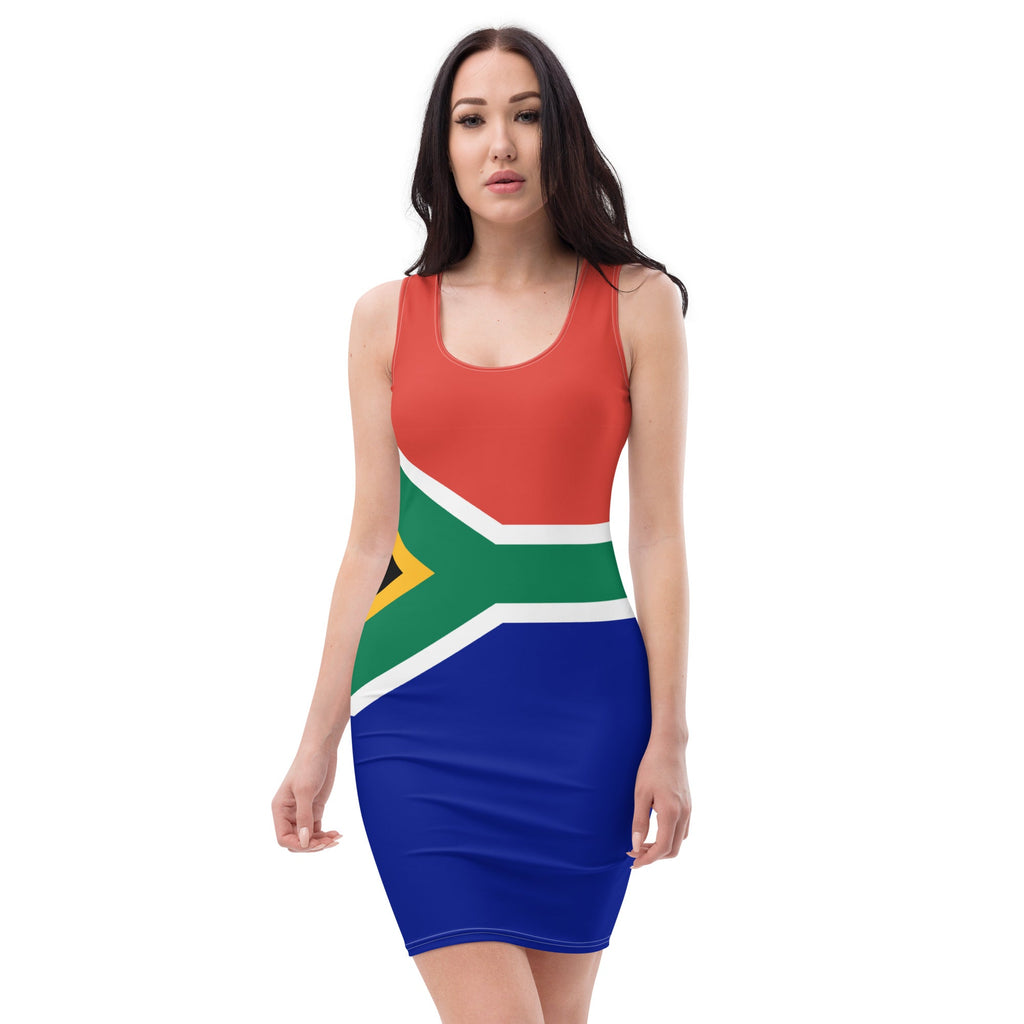 South Africa Flag Bodycon dress - Conscious Apparel Store