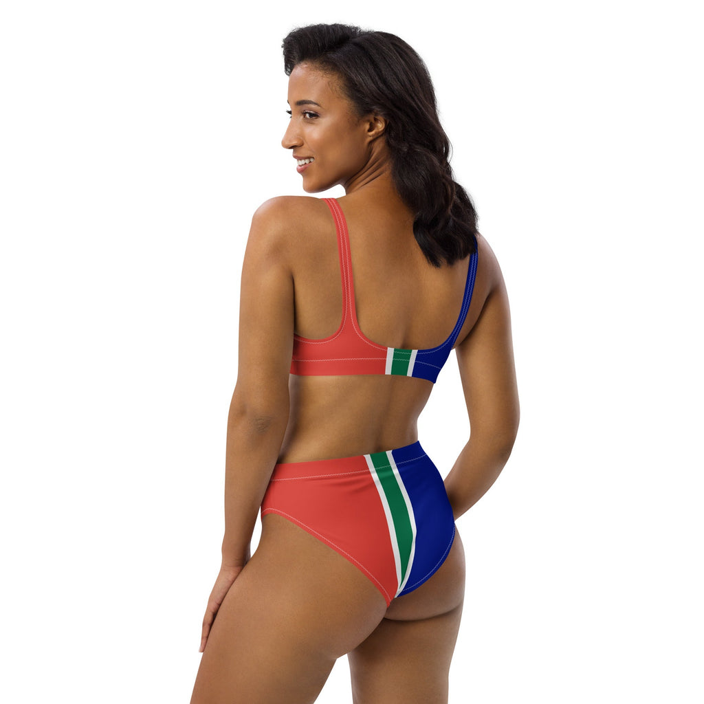 South Africa Flag high-waisted bikini - Conscious Apparel Store