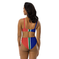 South Africa Flag high-waisted bikini - Conscious Apparel Store