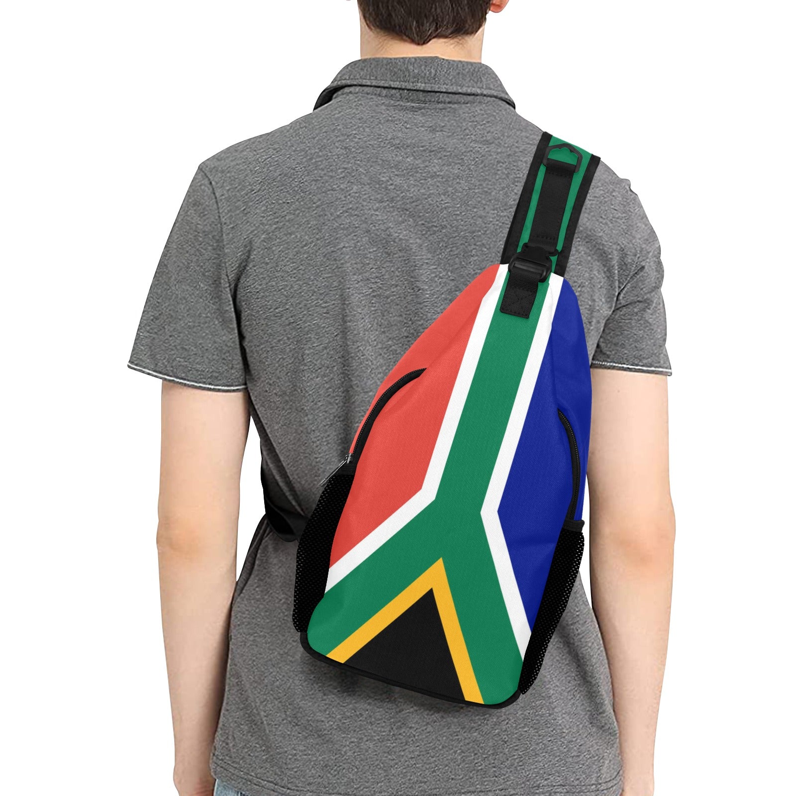 South Africa Flag Men's Casual Chest Bag - Conscious Apparel Store