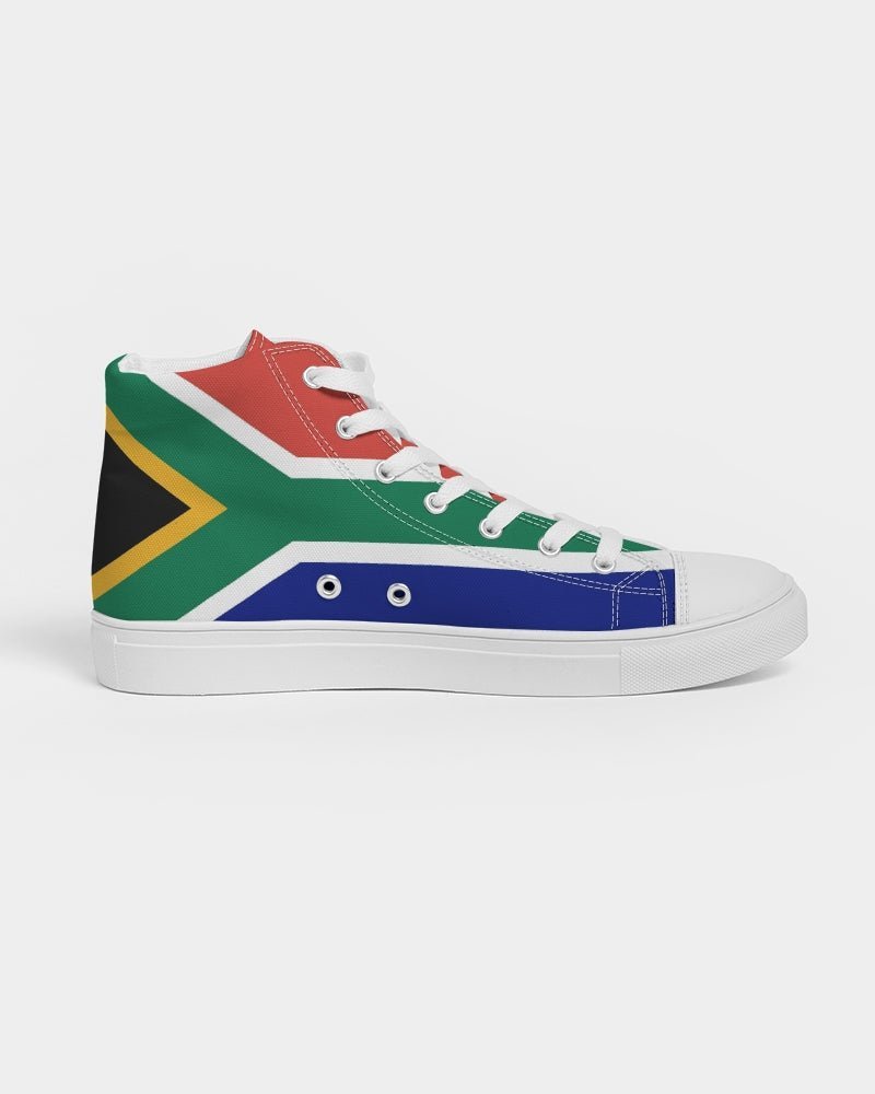 South Africa Flag Men's Hightop Canvas Shoe - Conscious Apparel Store