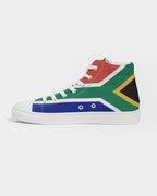 South Africa Flag Men's Hightop Canvas Shoe - Conscious Apparel Store