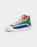 South Africa Flag Men's Hightop Canvas Shoe - Conscious Apparel Store