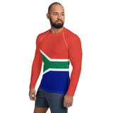 South Africa Flag Men's Rash Guard - Conscious Apparel Store