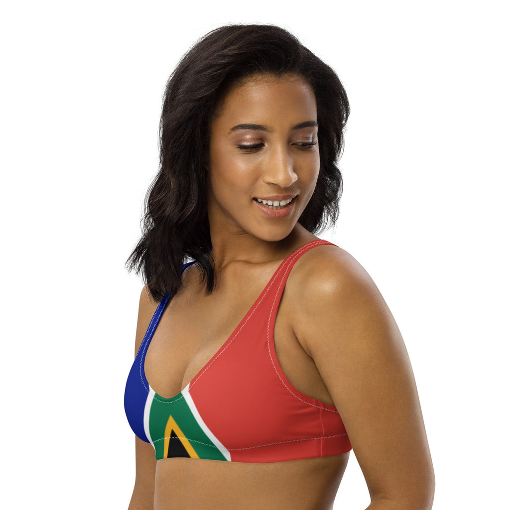 South Africa Flag padded bikini top - Conscious Apparel Store