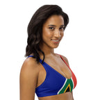 South Africa Flag padded bikini top - Conscious Apparel Store