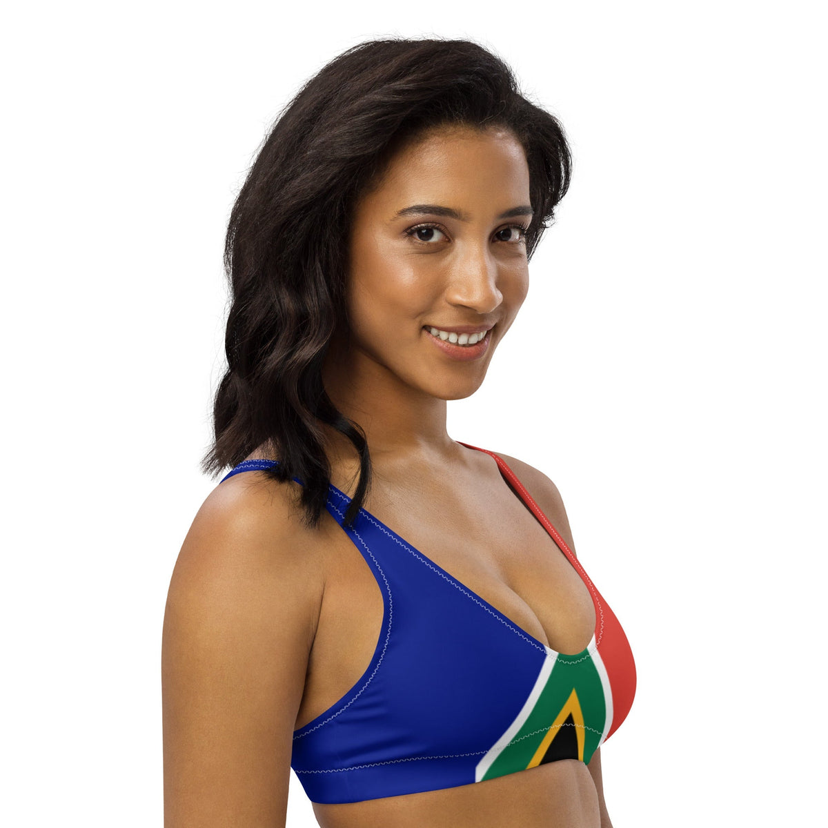 South Africa Flag padded bikini top - Conscious Apparel Store