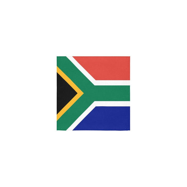 South Africa Flag Square Towel 13“x13” - Conscious Apparel Store