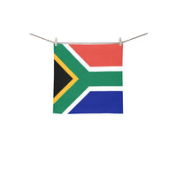 South Africa Flag Square Towel 13“x13” - Conscious Apparel Store