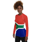 South Africa Flag Women's Rash Guard - Conscious Apparel Store