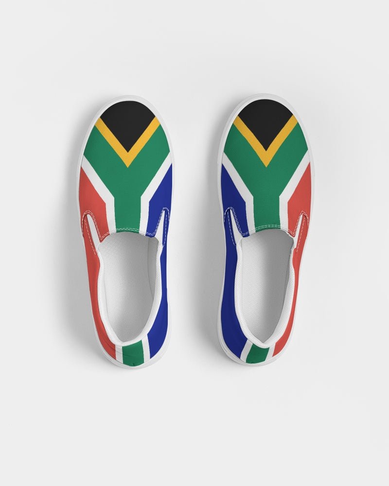 South Africa Flag Women's Slip-On Canvas Shoe - Conscious Apparel Store