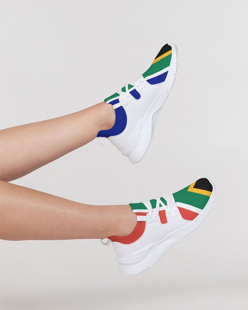 South Africa Flag Women's Two-Tone Sneaker - Conscious Apparel Store