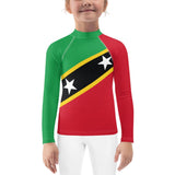 St Kitts Flag Kids Rash Guard - Conscious Apparel Store