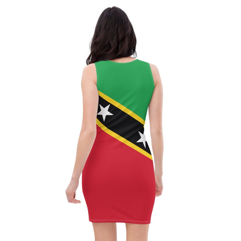 St Kitts & Nevis Bodycon Dress - Conscious Apparel Store