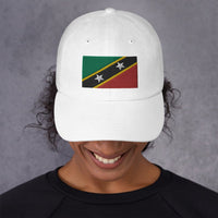 St Kitts & Nevis Flag Ball Cap - Conscious Apparel Store