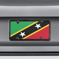 St Kitts & Nevis Flag Custom License Plate - Conscious Apparel Store