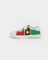 St Kitts & Nevis Flag Kids Velcro Sneaker - Conscious Apparel Store