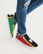 St Kitts & Nevis Flag Men's Slip-On Canvas Shoe - Conscious Apparel Store