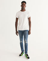 St Kitts & Nevis Flag Men's Slip-On Canvas Shoe - Conscious Apparel Store