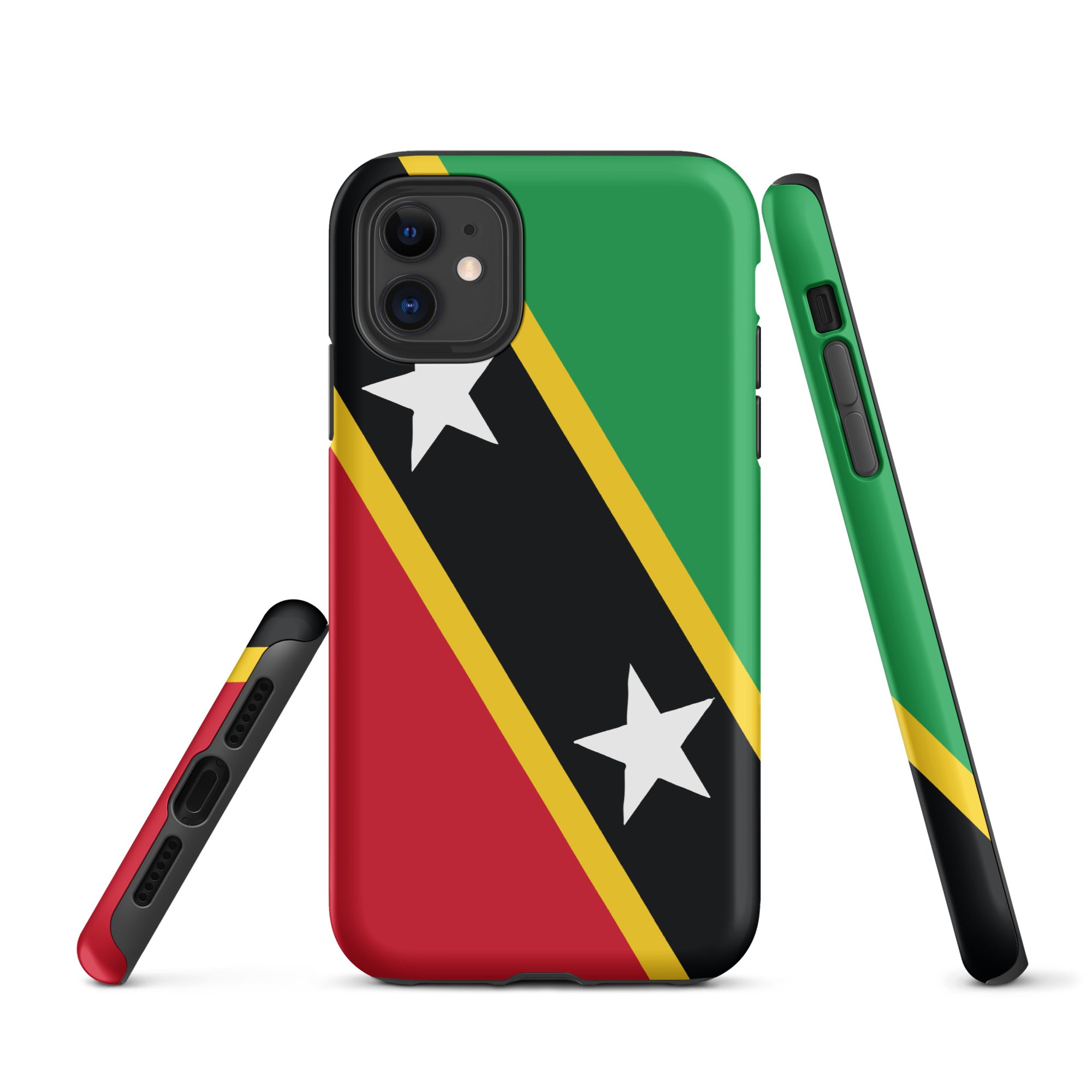 St Kitts & Nevis Flag Tough Cellphone Case for iPhone® - Conscious Apparel Store