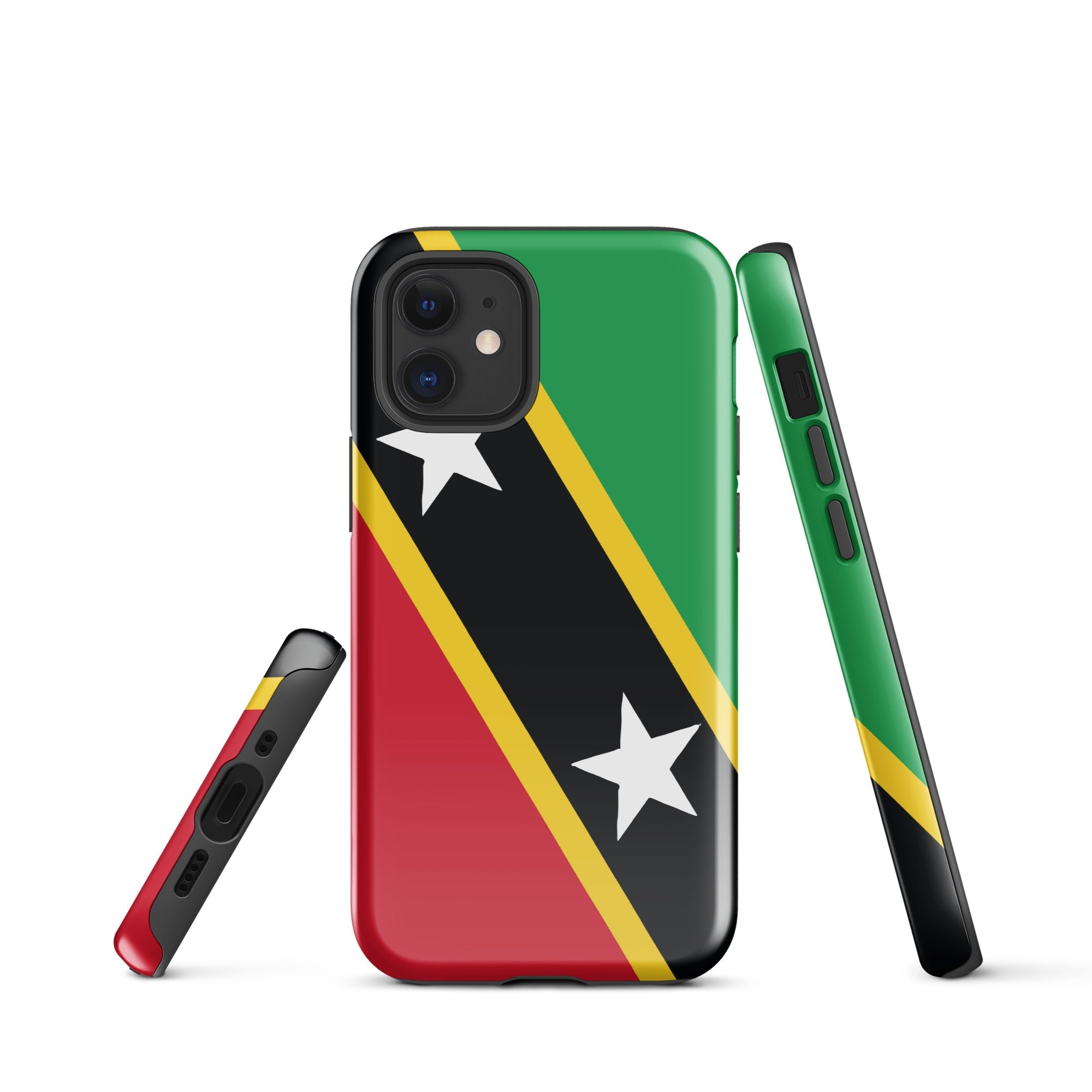 St Kitts & Nevis Flag Tough Cellphone Case for iPhone® - Conscious Apparel Store