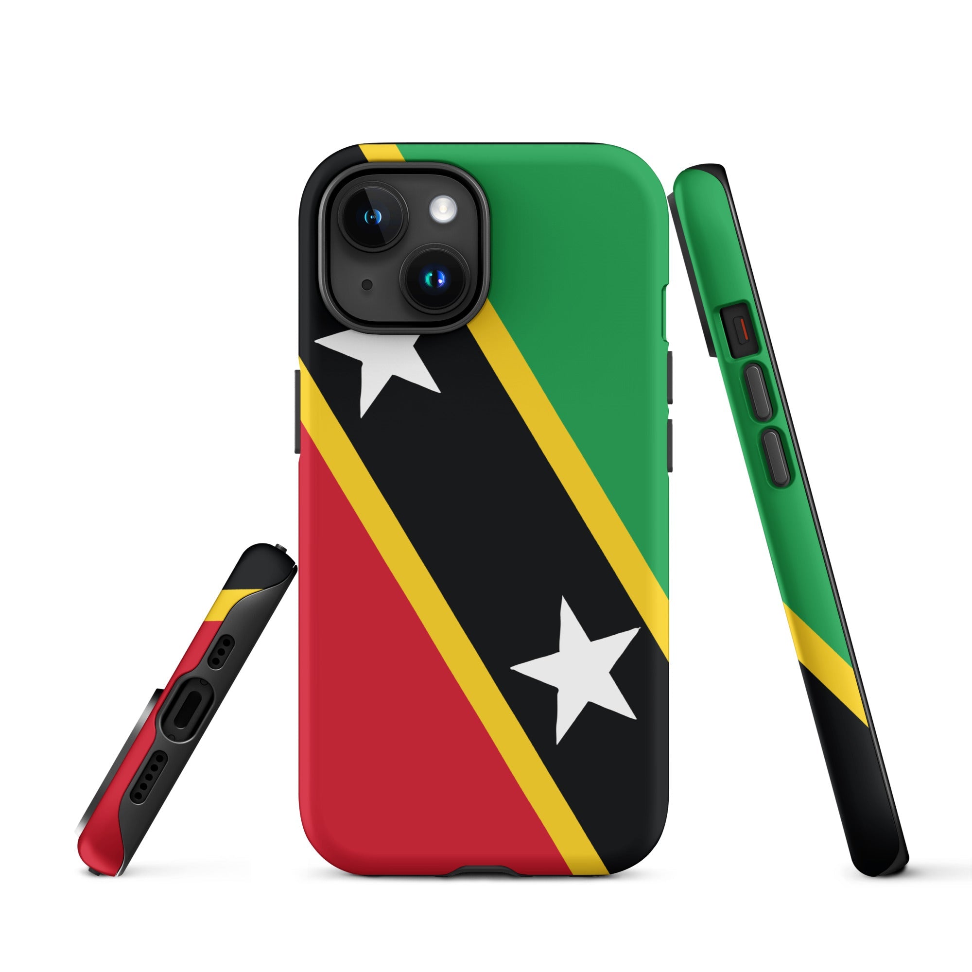 St Kitts & Nevis Flag Tough Cellphone Case for iPhone® - Conscious Apparel Store