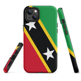 St Kitts & Nevis Flag Tough Cellphone Case for iPhone® - Conscious Apparel Store