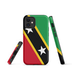 St Kitts & Nevis Flag Tough Cellphone Case for iPhone® - Conscious Apparel Store