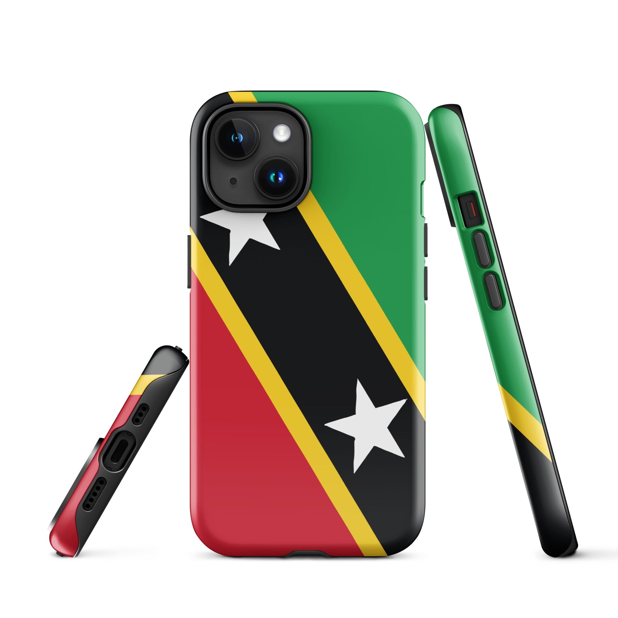 St Kitts & Nevis Flag Tough Cellphone Case for iPhone® - Conscious Apparel Store