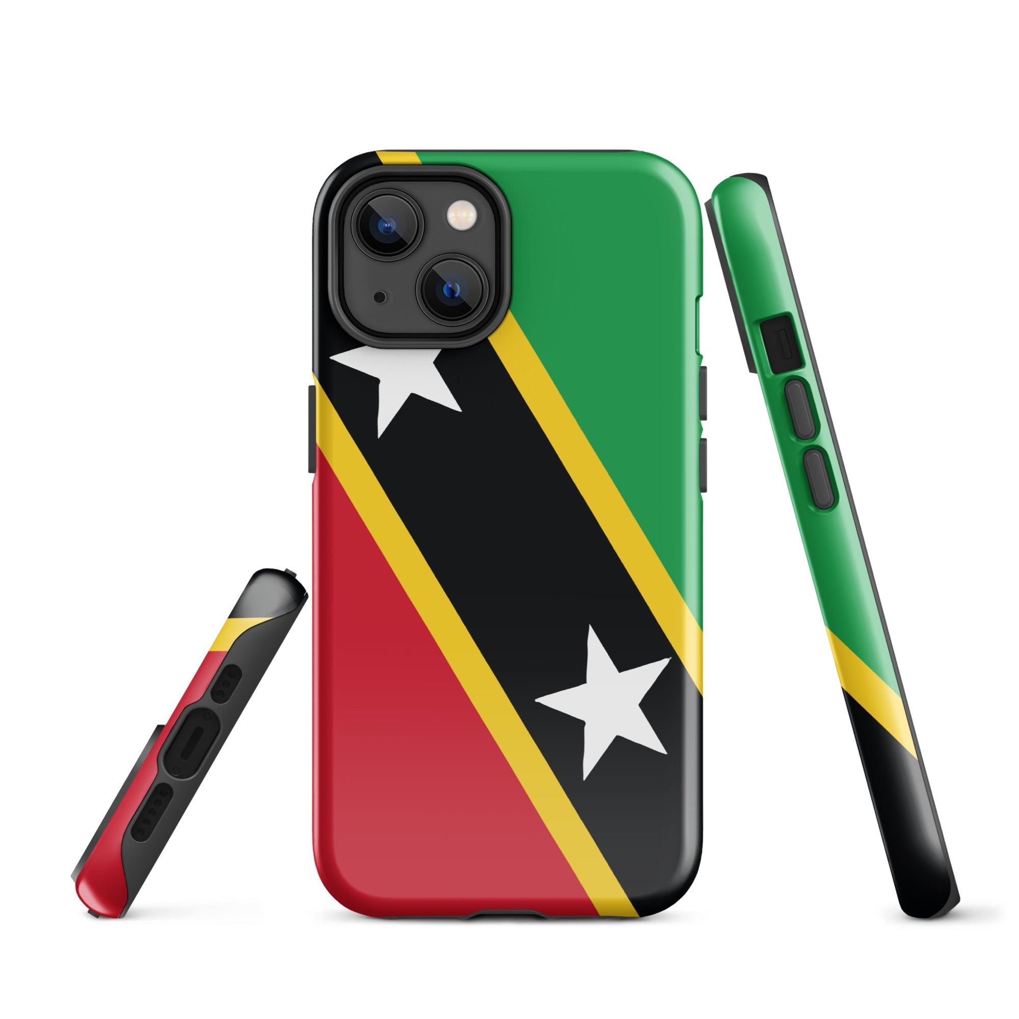 St Kitts & Nevis Flag Tough Cellphone Case for iPhone® - Conscious Apparel Store