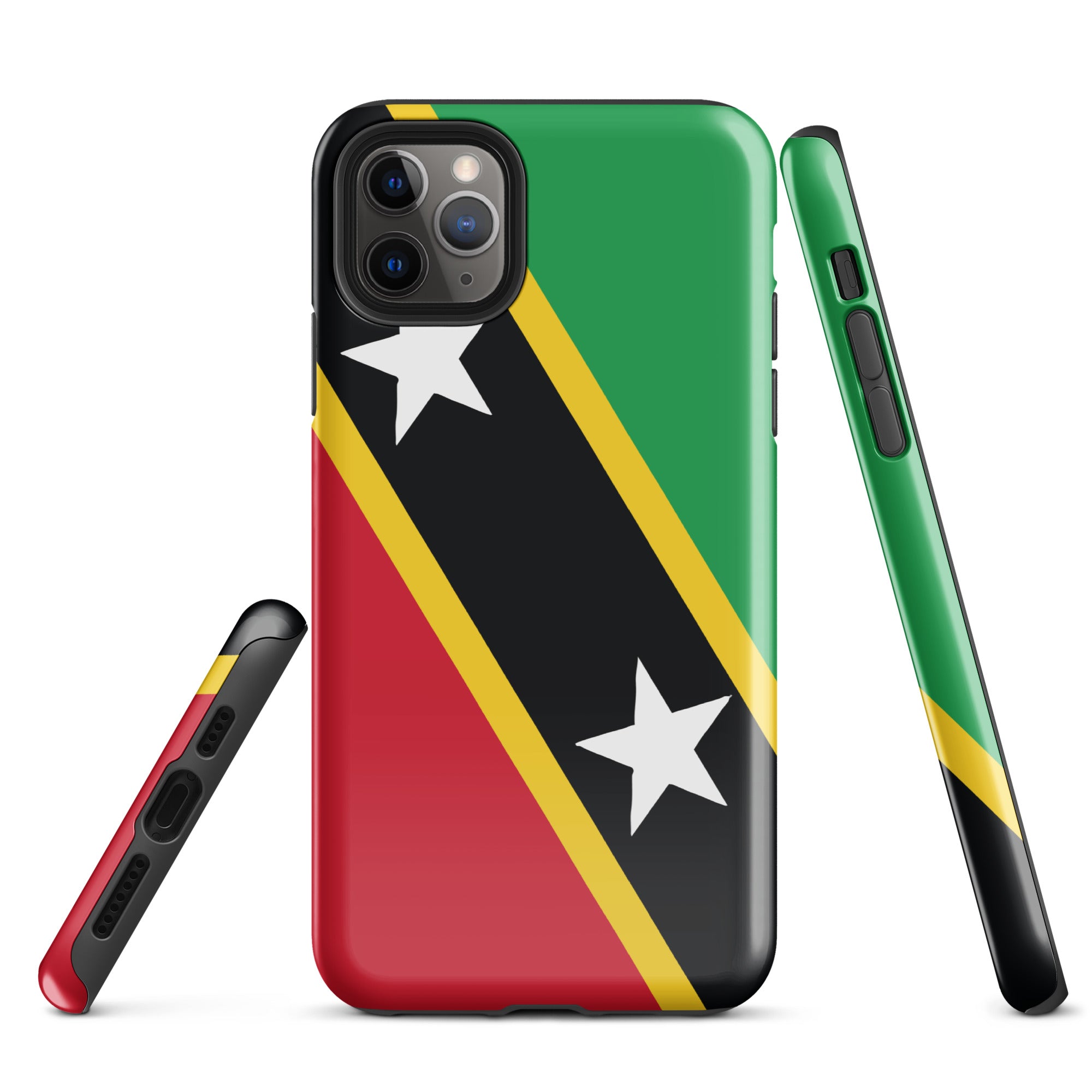 St Kitts & Nevis Flag Tough Cellphone Case for iPhone® - Conscious Apparel Store
