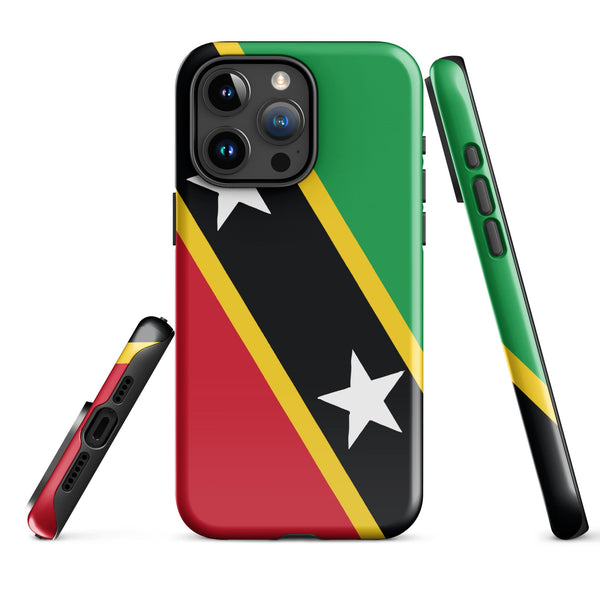 St Kitts & Nevis Flag Tough Cellphone Case for iPhone® - Conscious Apparel Store