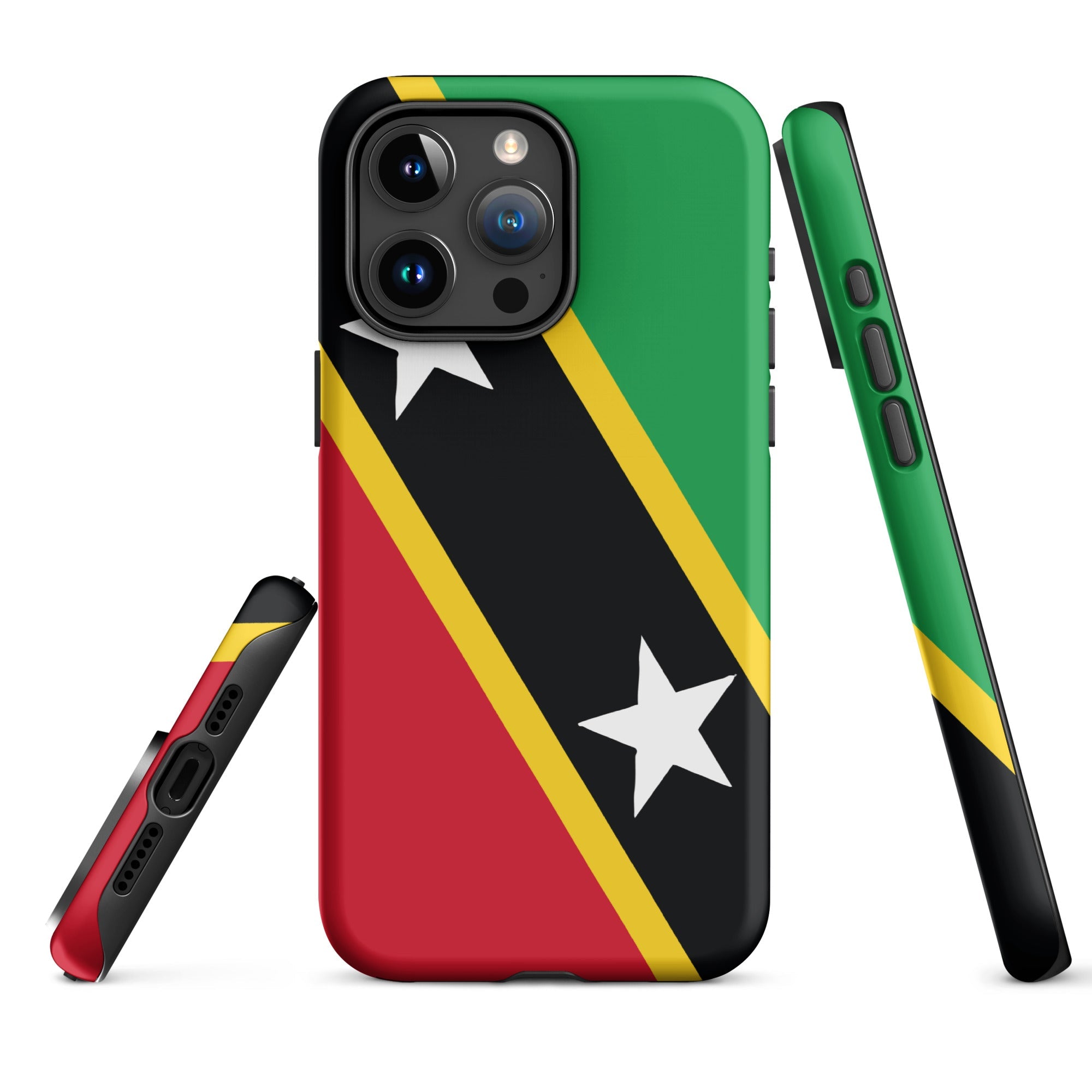 St Kitts & Nevis Flag Tough Cellphone Case for iPhone® - Conscious Apparel Store