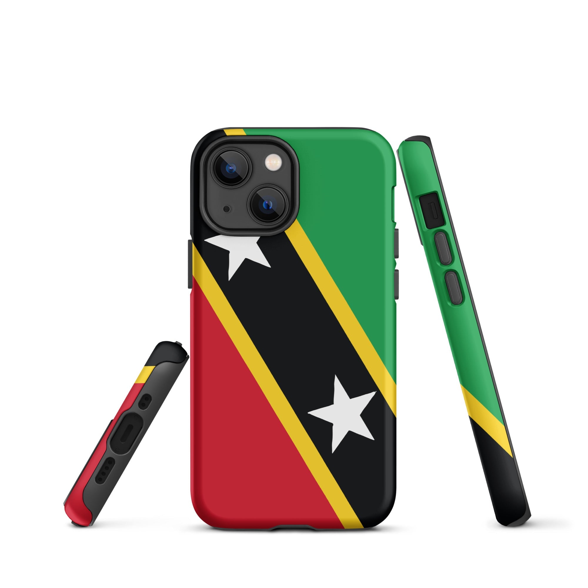 St Kitts & Nevis Flag Tough Cellphone Case for iPhone® - Conscious Apparel Store