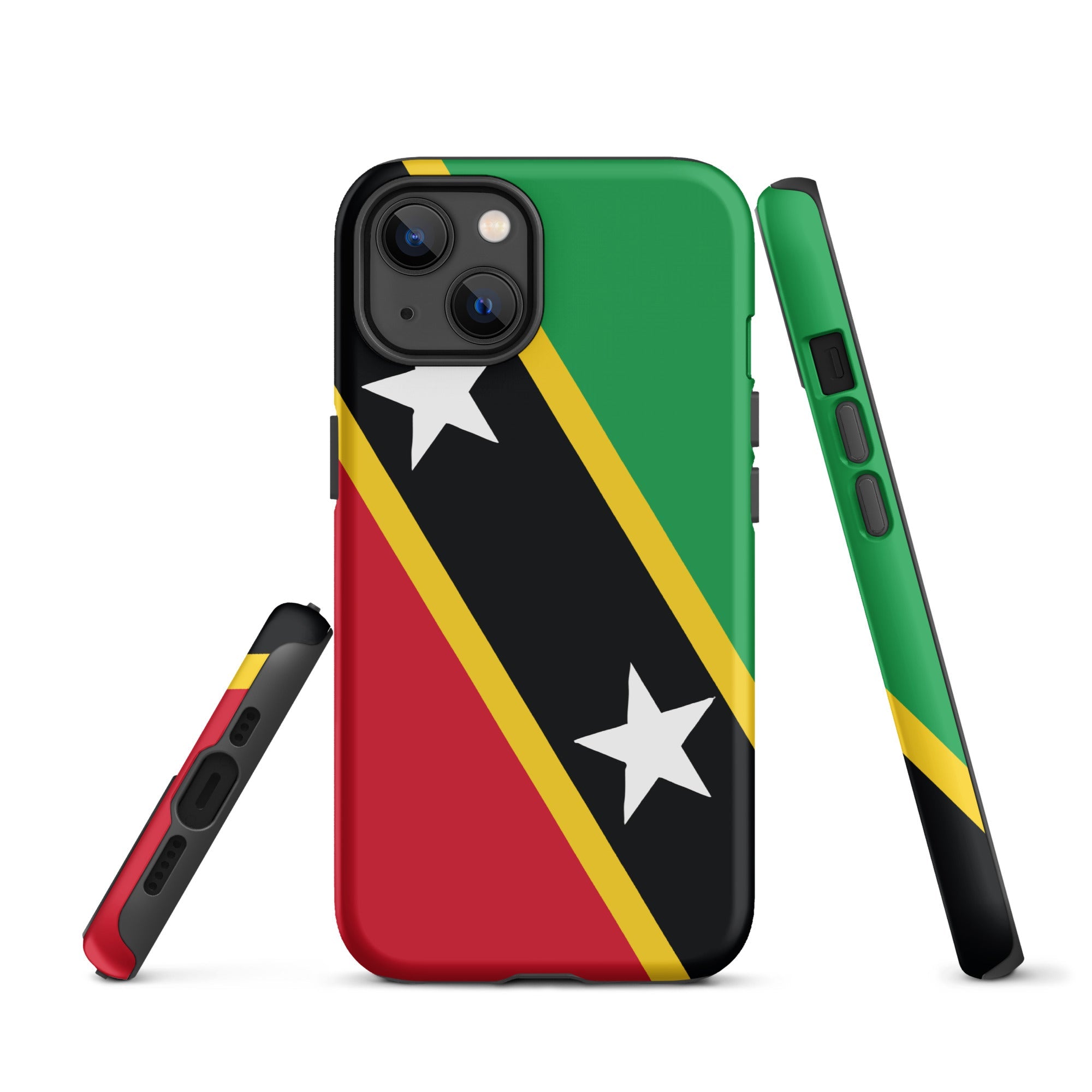 St Kitts & Nevis Flag Tough Cellphone Case for iPhone® - Conscious Apparel Store