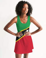 St Kitts & Nevis Flag Women's Racerback Dress - Conscious Apparel Store