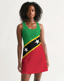 St Kitts & Nevis Flag Women's Racerback Dress - Conscious Apparel Store