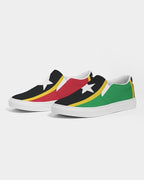 St Kitts & Nevis Flag Women's Slip-On Canvas Shoe - Conscious Apparel Store