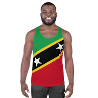 St Kitts & Nevis Unisex Tank Top - Conscious Apparel Store