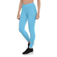 St Lucia Blue Leggings - Conscious Apparel Store