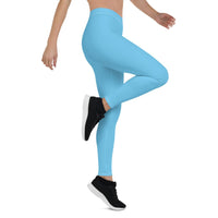 St Lucia Blue Leggings - Conscious Apparel Store