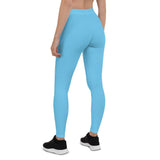 St Lucia Blue Leggings - Conscious Apparel Store