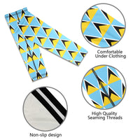 St Lucia Flag Arm Sleeves (Set of Two) - Conscious Apparel Store