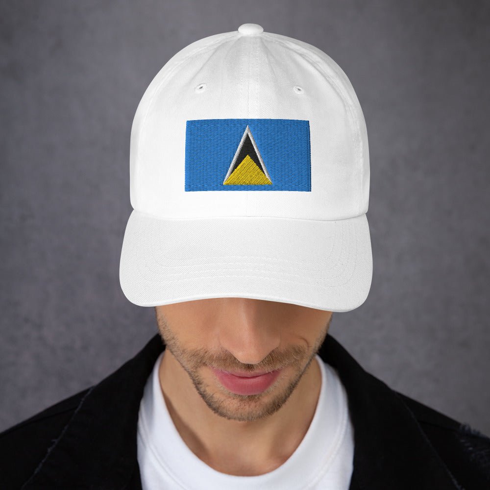 St Lucia Flag Ball Cap - Conscious Apparel Store