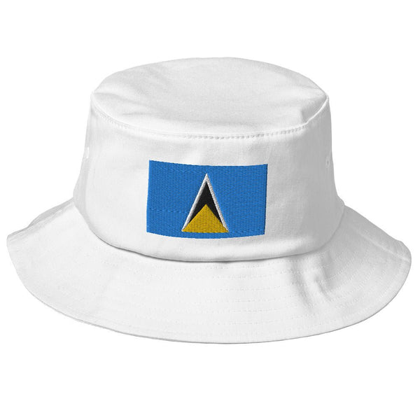 St Lucia Flag Bucket Hat - Conscious Apparel Store