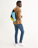 St Lucia Flag Canvas Drawstring Bag - Conscious Apparel Store