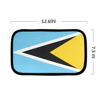 St Lucia Flag Car Armrest Cover - Conscious Apparel Store